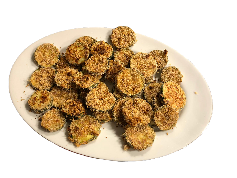 Foodie Friday - panierte Zucchinischeiben - low carb