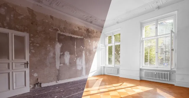 Mold Damage Before / After Repairs