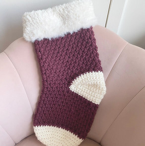 Crochet christmas stocking