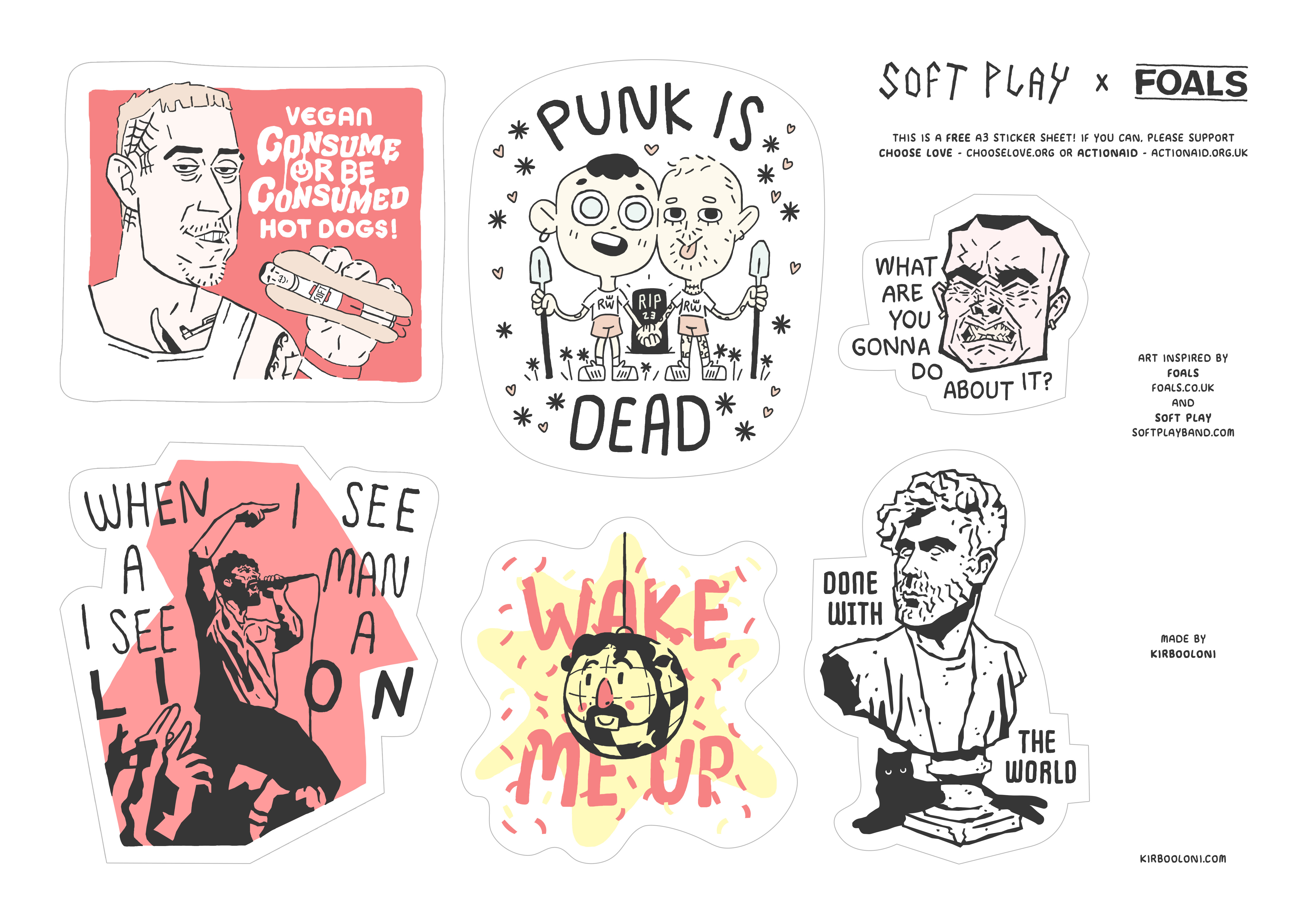 printable stickers kirbooloni