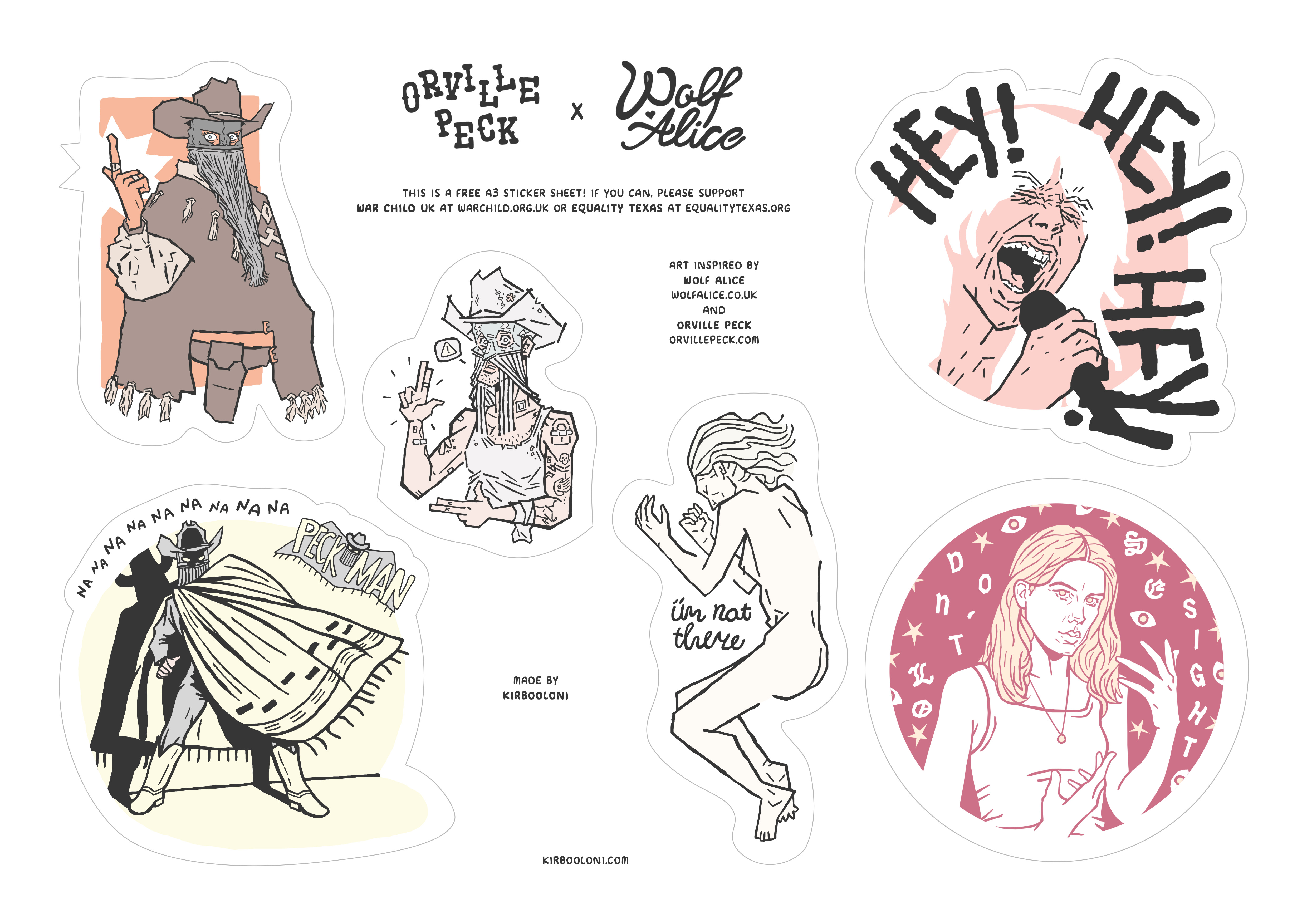 printable stickers kirbooloni