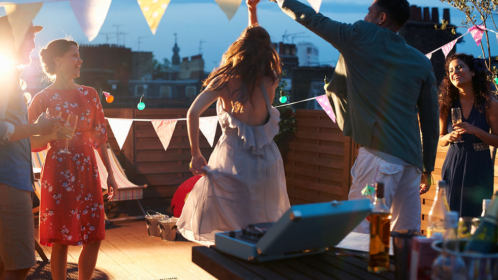 Image of friends enjoying time together outdoors
