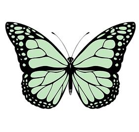 Green monarch butterfly .png