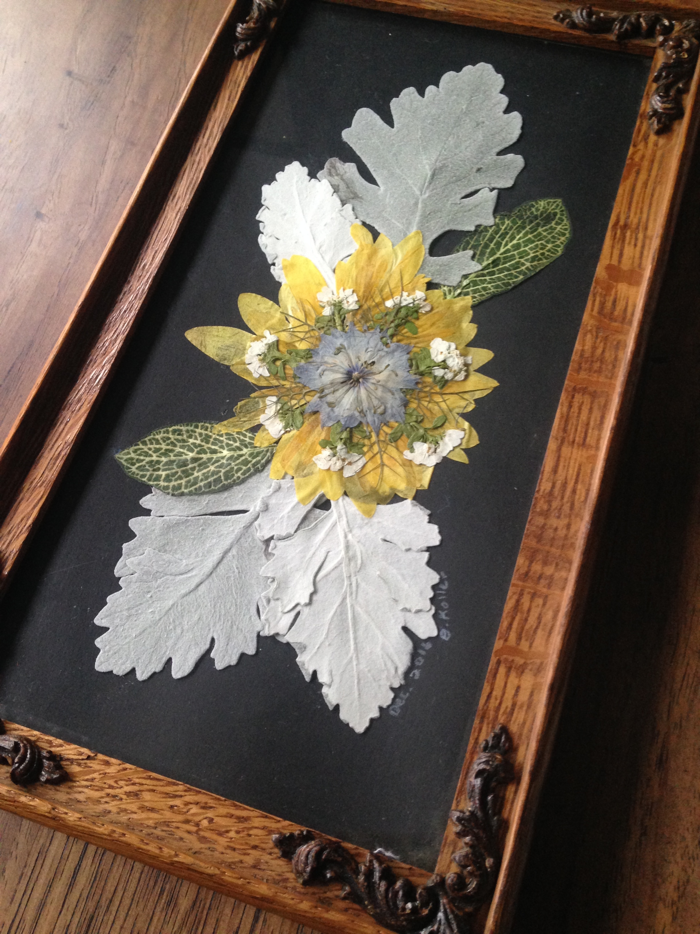 pressed flower art