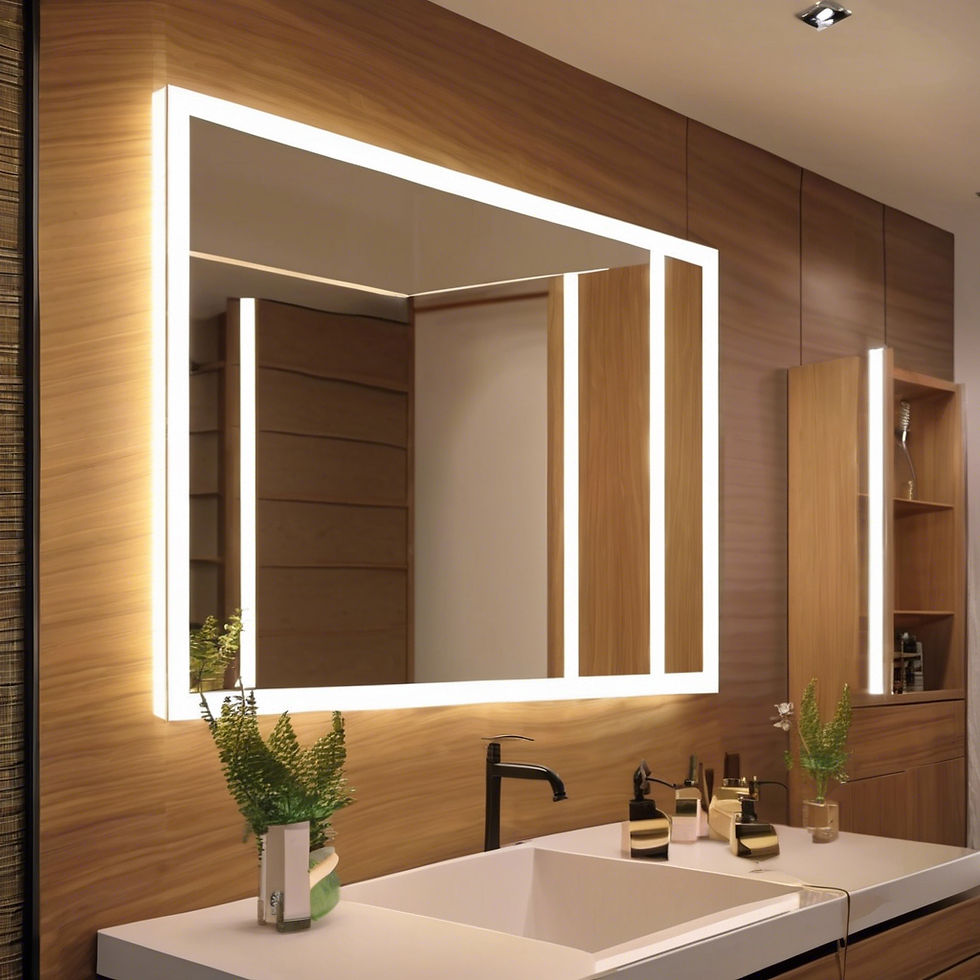 LED-Spiegel im Badezimmer. Stilvoll. Vorderansicht.jpg