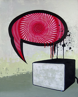 artist Phil Chard Painter oil paints acrylics painting outsider art Dystopian art