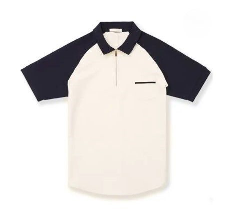 Thumbnail: Casual Short Sleeve Zip-up Shirt