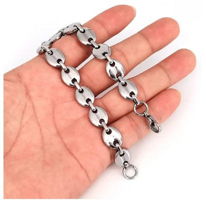 Thumbnail: Stainless Steel Coffee Bean Bracelet