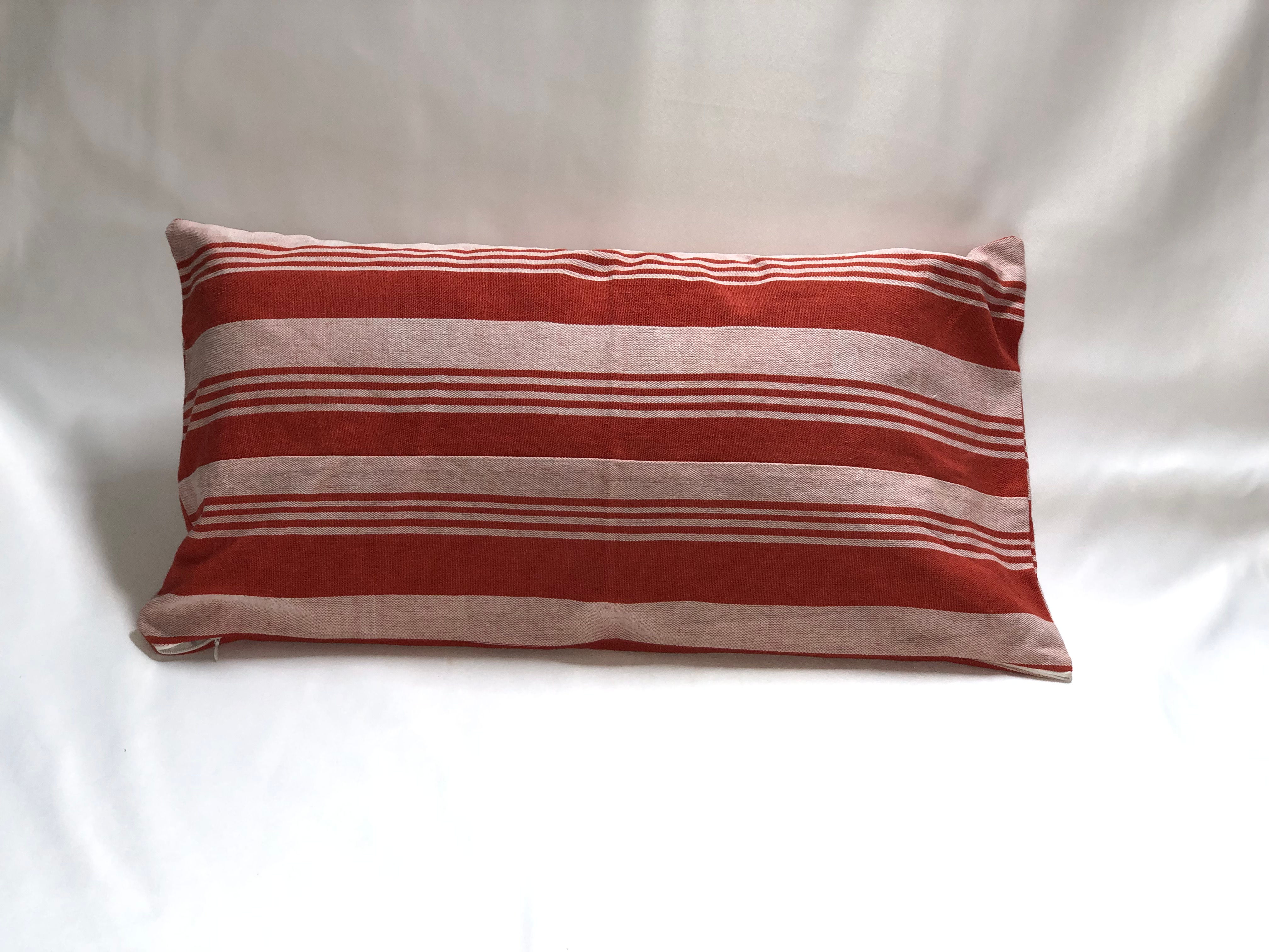 Rectangle Rayé Rouge et Rose