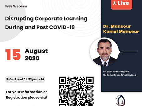 Webinar - Disrupting Corporate Learning During and Post COVID-19