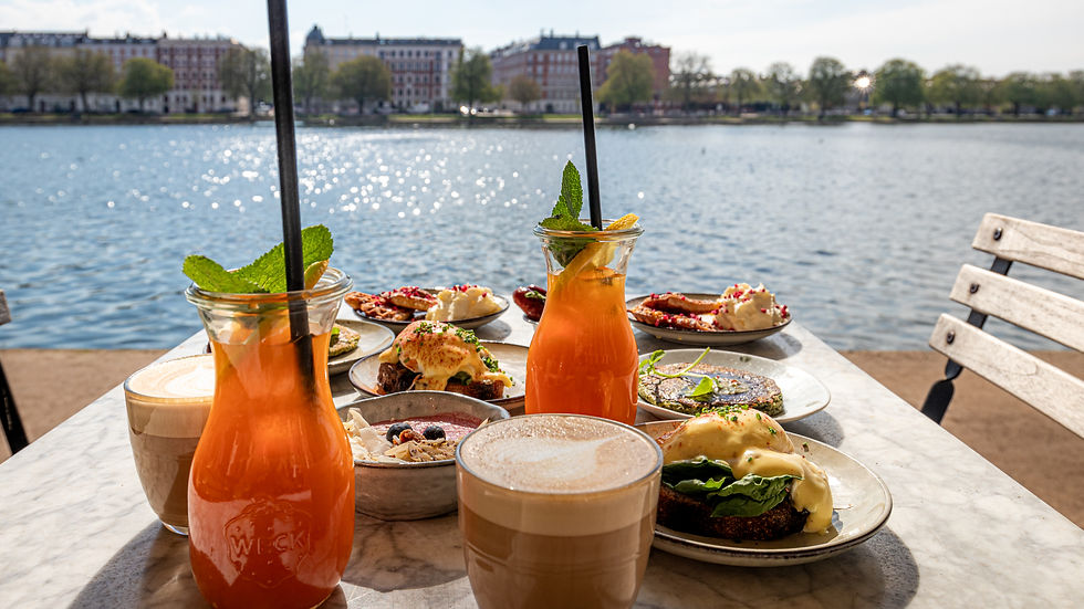 Skøn brunch med udsigt over Sortedam sø i hjertet af København Hos Livingstone