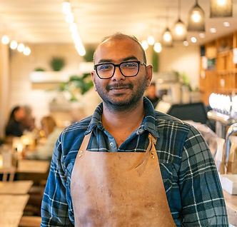 Tanvir, restaurantchefen på Livingstone CPH