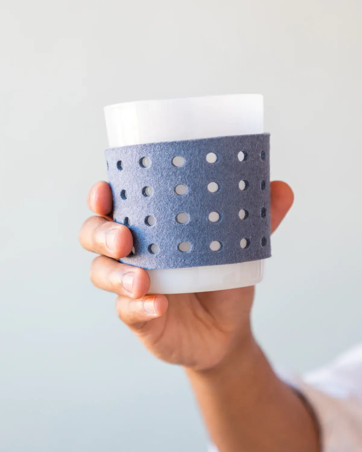 Glass Perforated Felt Sleeve Large - 2 Pack