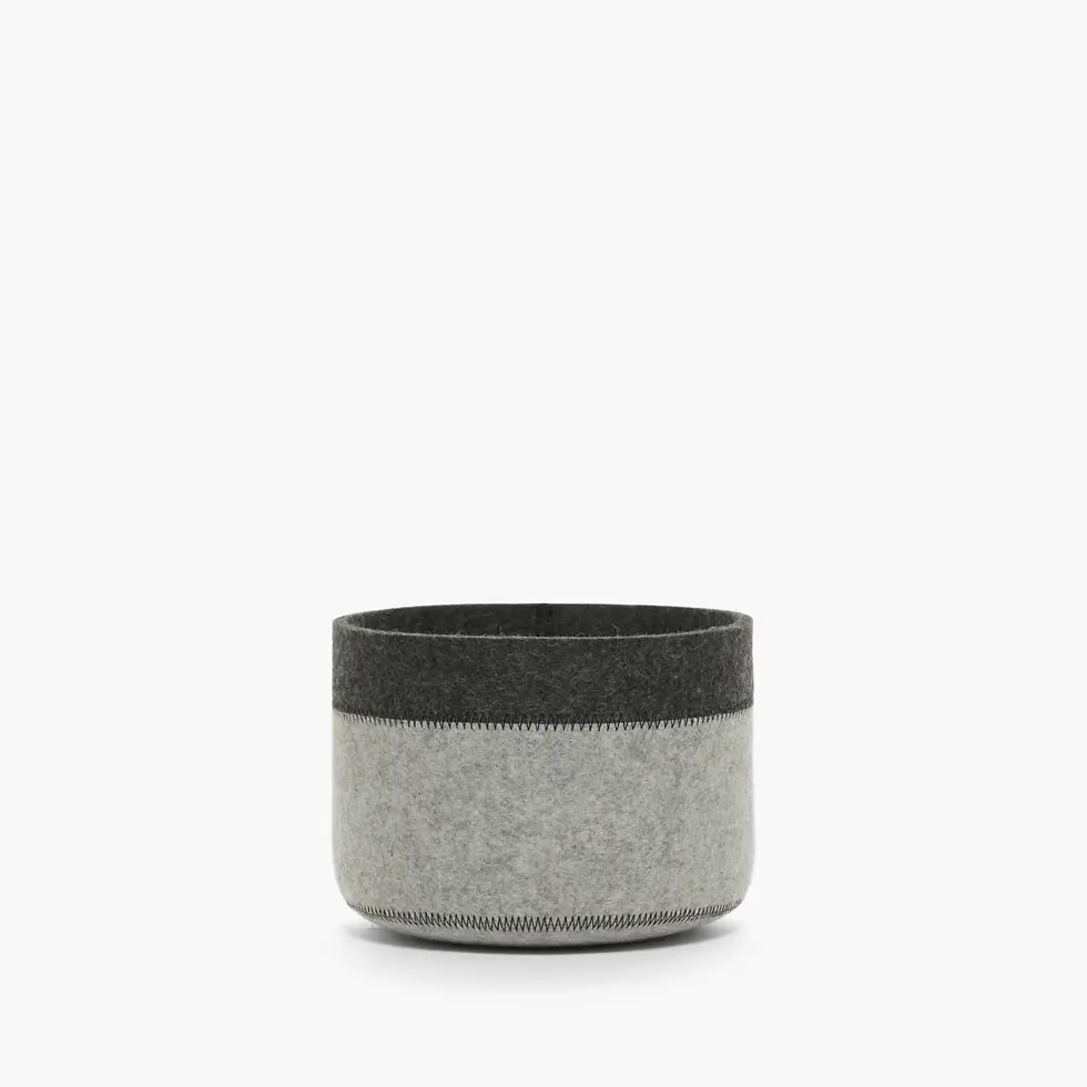 JAUNT Small Low Felt Bin