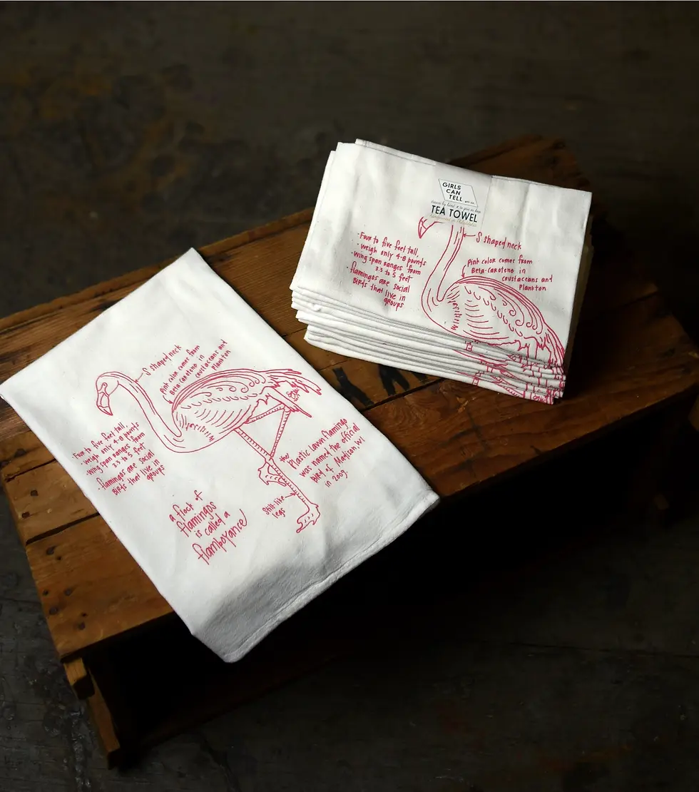 Thumbnail: Flamingo Tea Towel