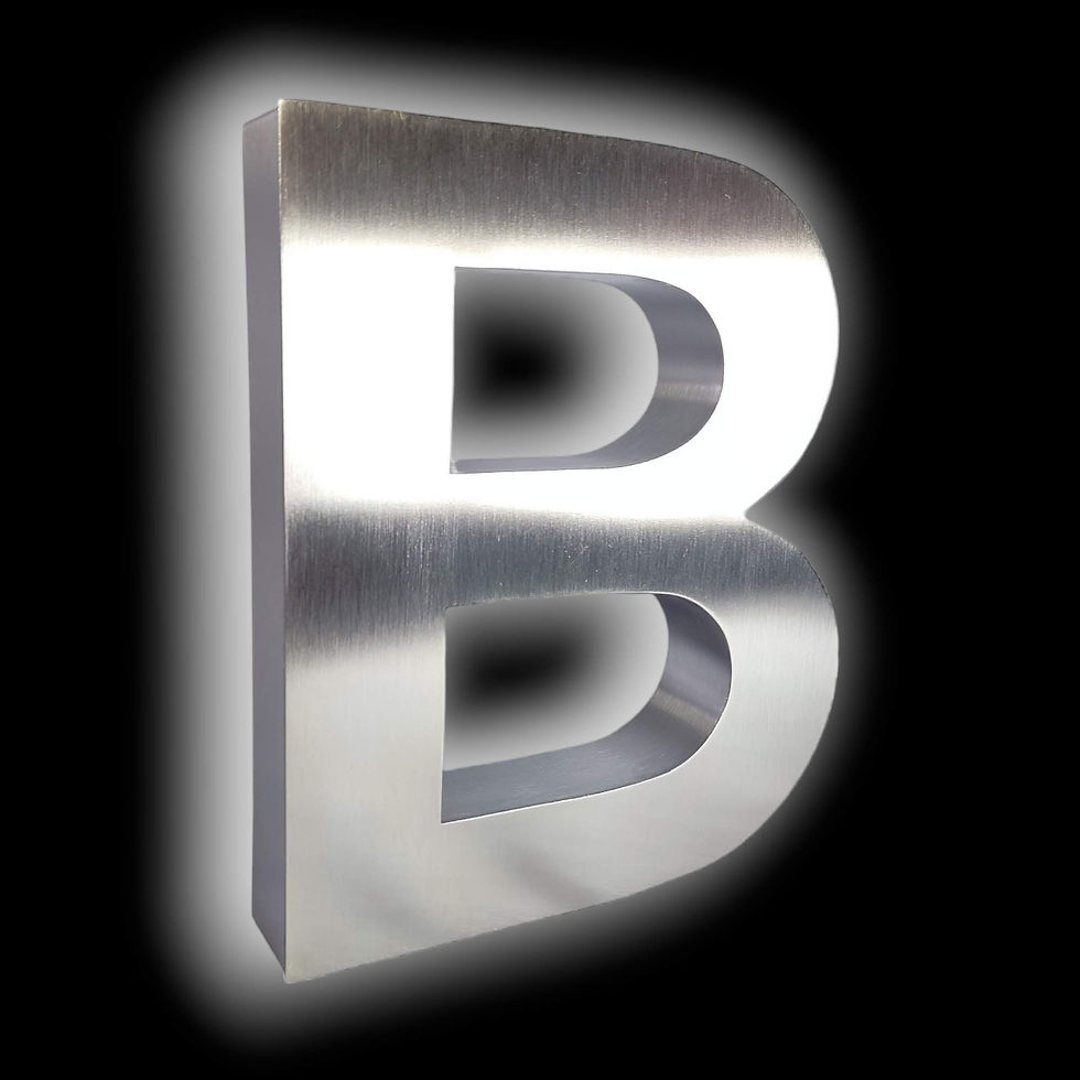 Miniatura: Número residencial LED 3D Inoxidable Bimetálico