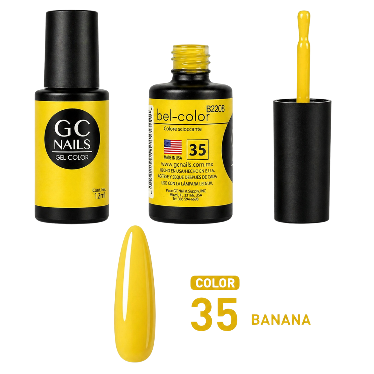 Gel nails Bel-color 12 ml BANANA 35 GC Nails