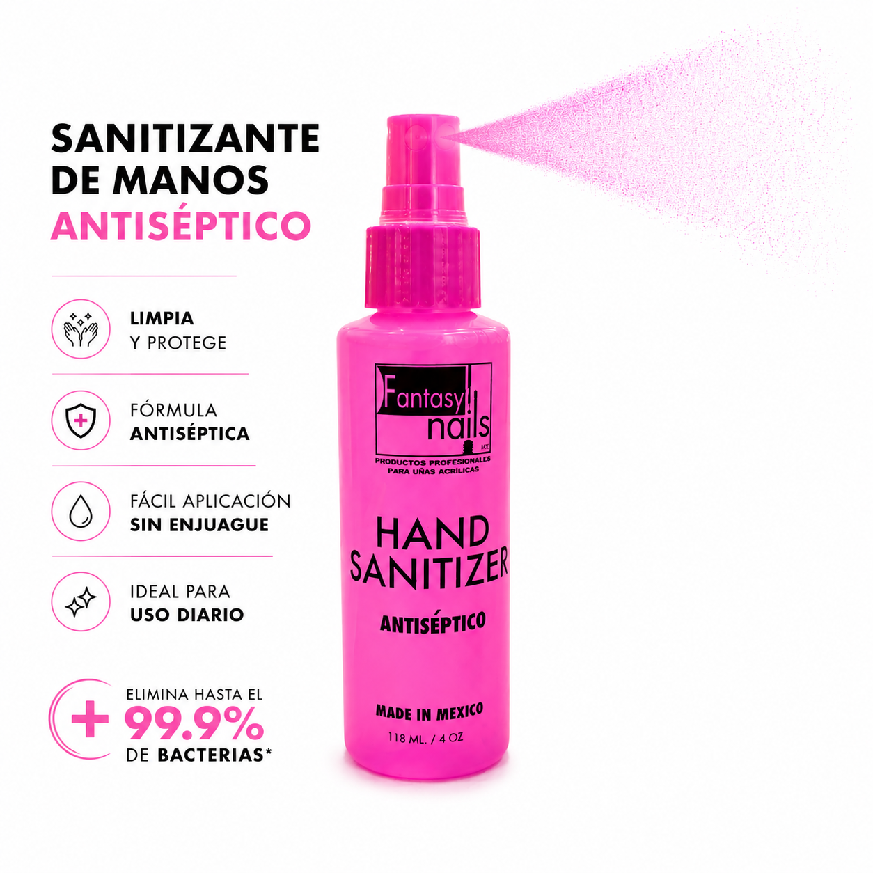 HSSS.Hand Sanitizer 4oz. Fantasy Nails