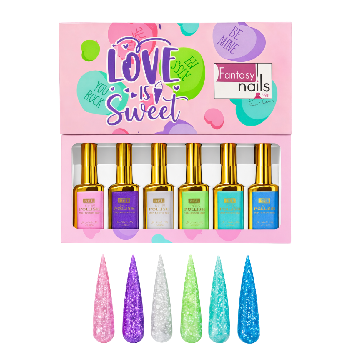 Gama Love is Sweet 6 pzs 15 ml Fantasy Nails