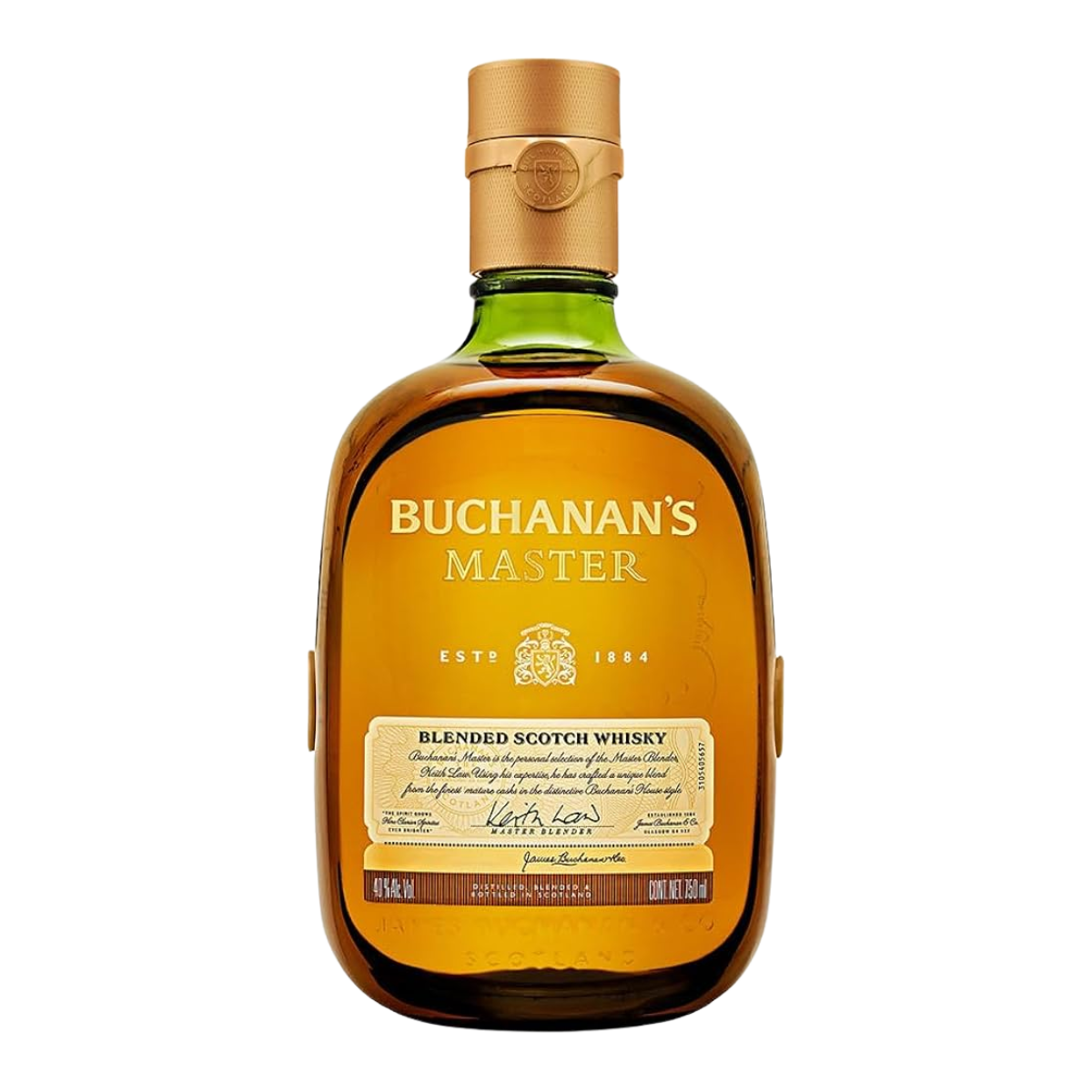 Buchanan's, Master 750ml, Whisky Escocés, Añejado 15 Años, Dulce y Cremoso