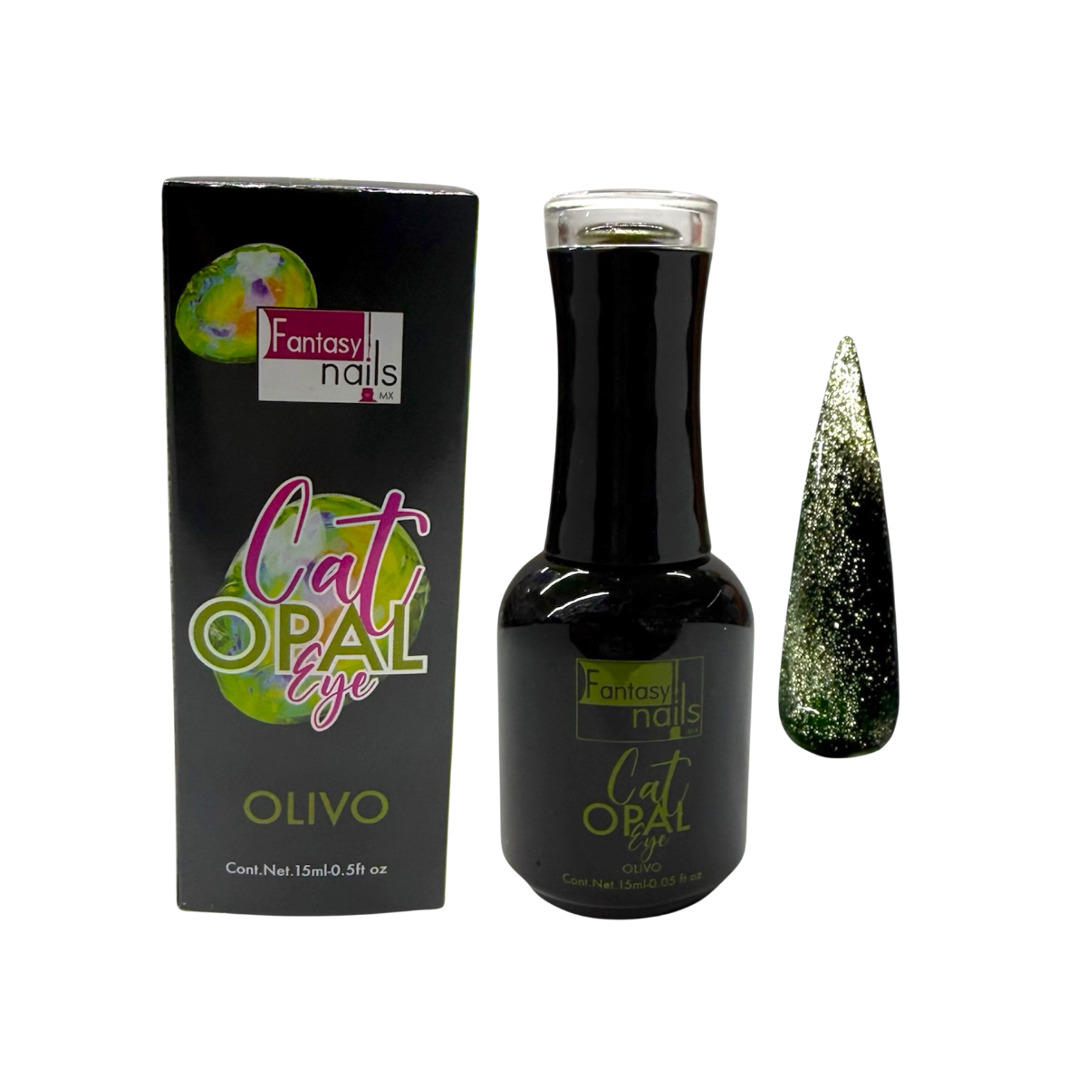 Gel Cat Eye Olivo 15 ml Fantasy Nails