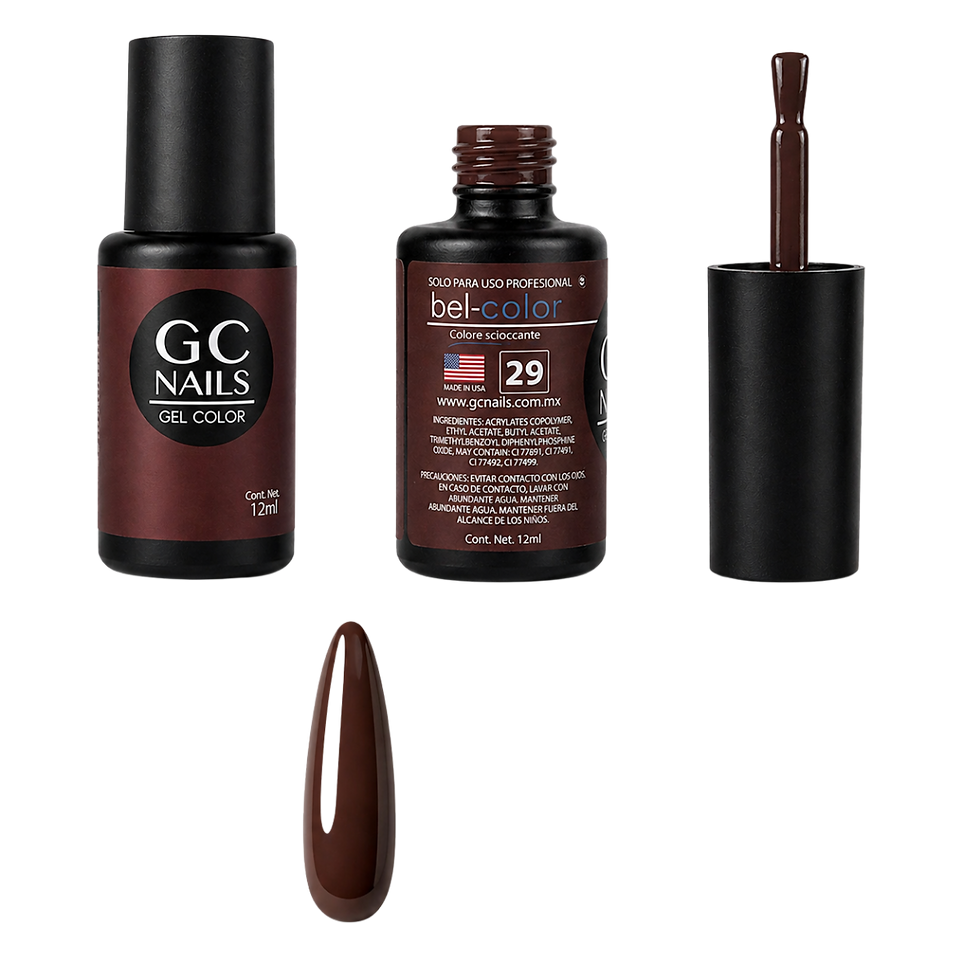 Miniatura: Gel nails Bel-color 12 ml MOCCA 29 GC