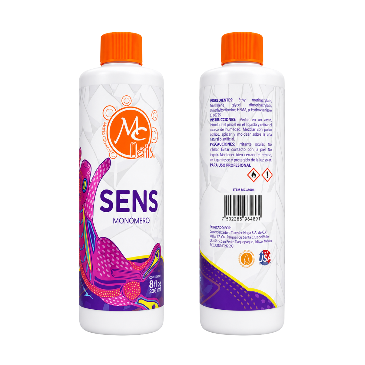 Liquido Acrílico Monomero Sens 8oz MC Nails