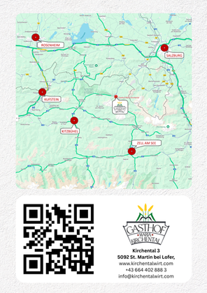 Anfahrtskizze zu Gasthof Maria Kirchental
