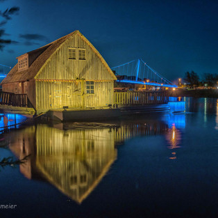 Schiffmühle blaue Stunde