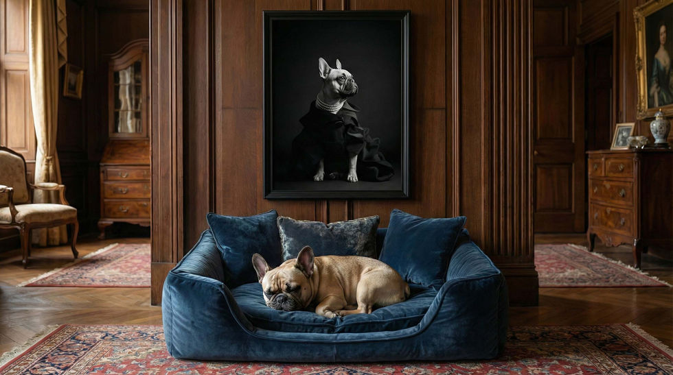 sophisticated dog or cat portrait wall art