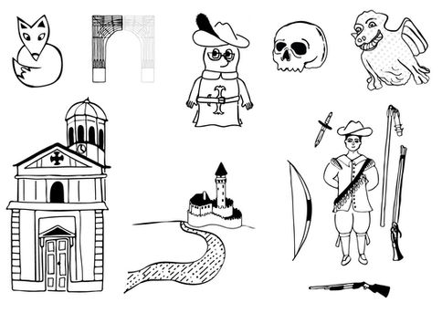 Drawings from the book “Sovinec”.