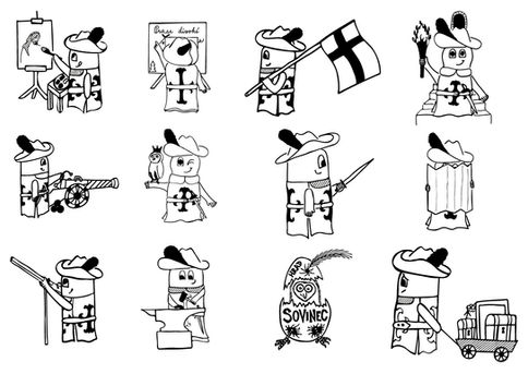 Drawings from the book “Sovinec”.