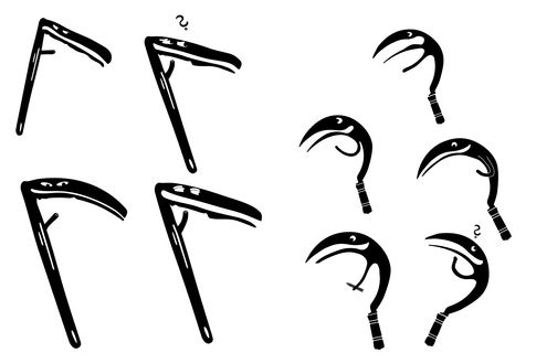 Drawings from the book “Kosárna”.