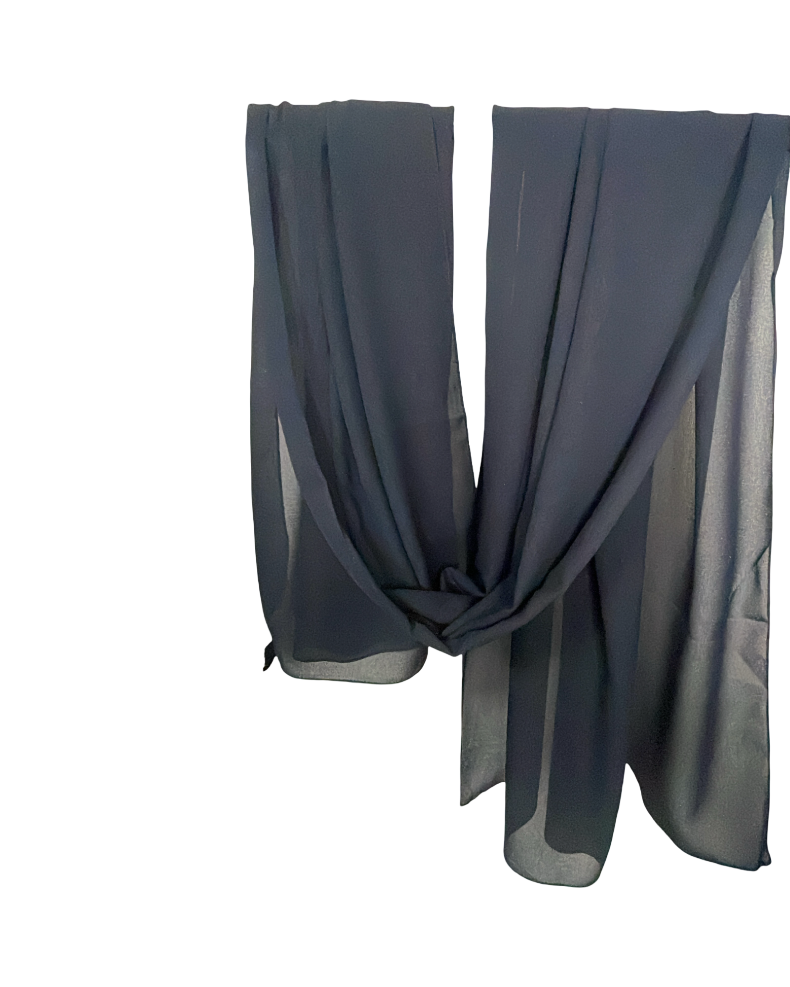 Dark blue French chiffon 