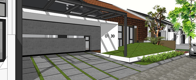 area carport rumah sentul