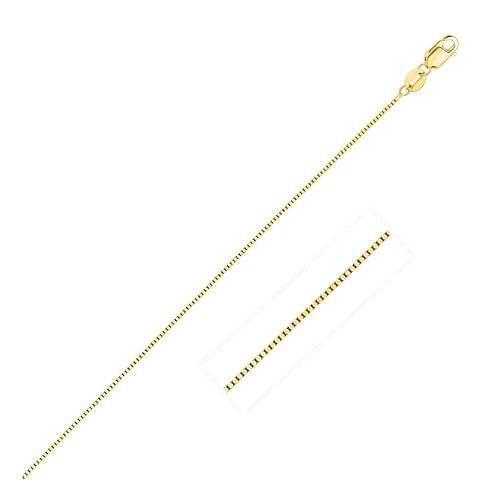 Minimalist 14k Yellow Gold Classic Box Chain