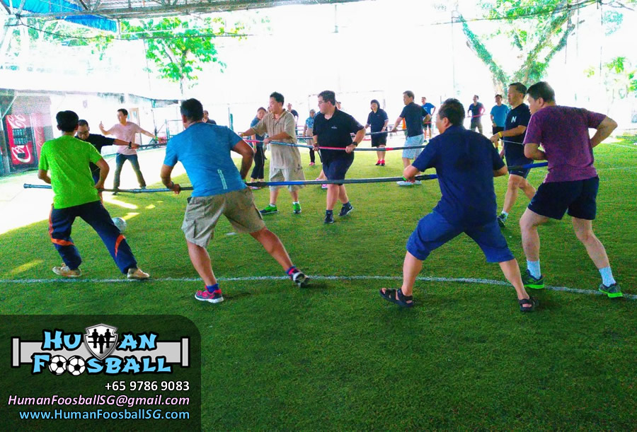 Human Foosball Fun Team Building Activity in Singapore