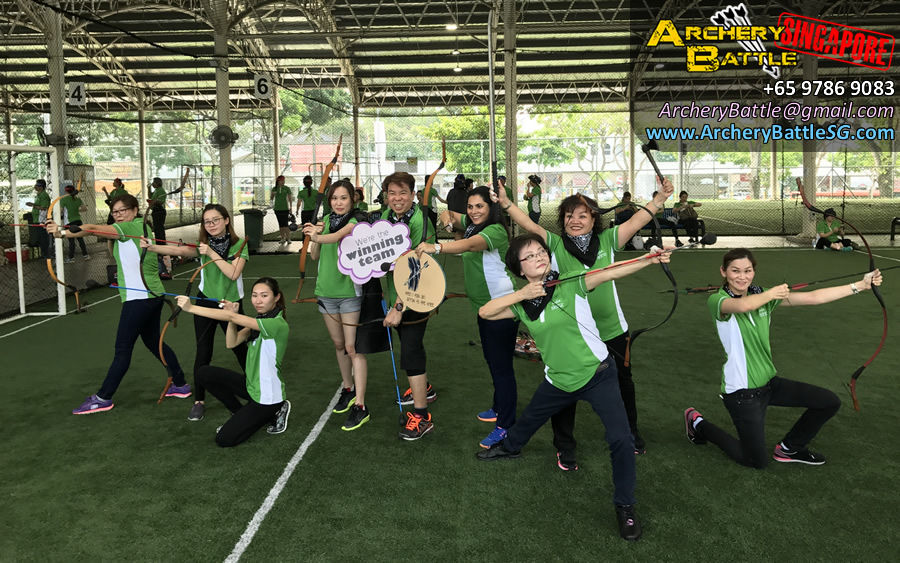 Fun Group photo! Archery Tag Singapore