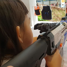 Special Modified NERF gun for carnival shooting booth - DartWar Singapore