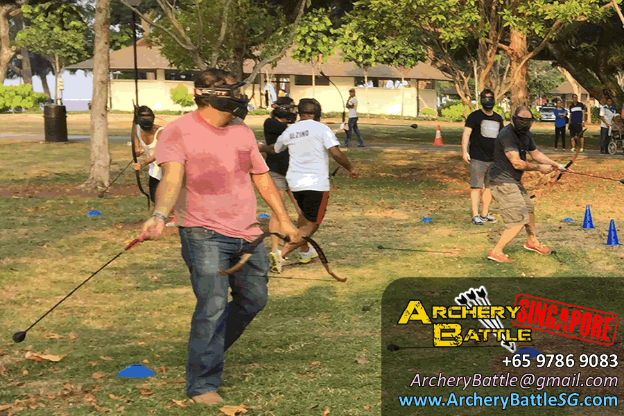 Archery Tag Singapore at Changi Beach Park