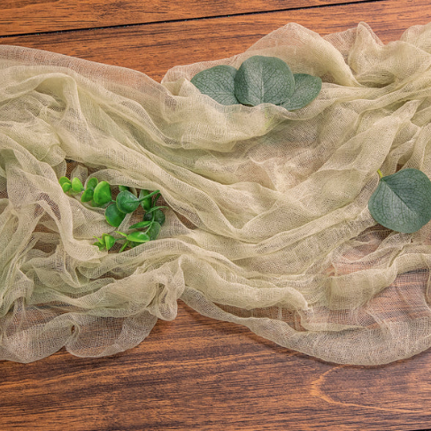 Cheesecloth Runner - Sage Green