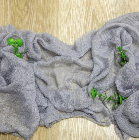 Cheesecloth Runner - Light Silver