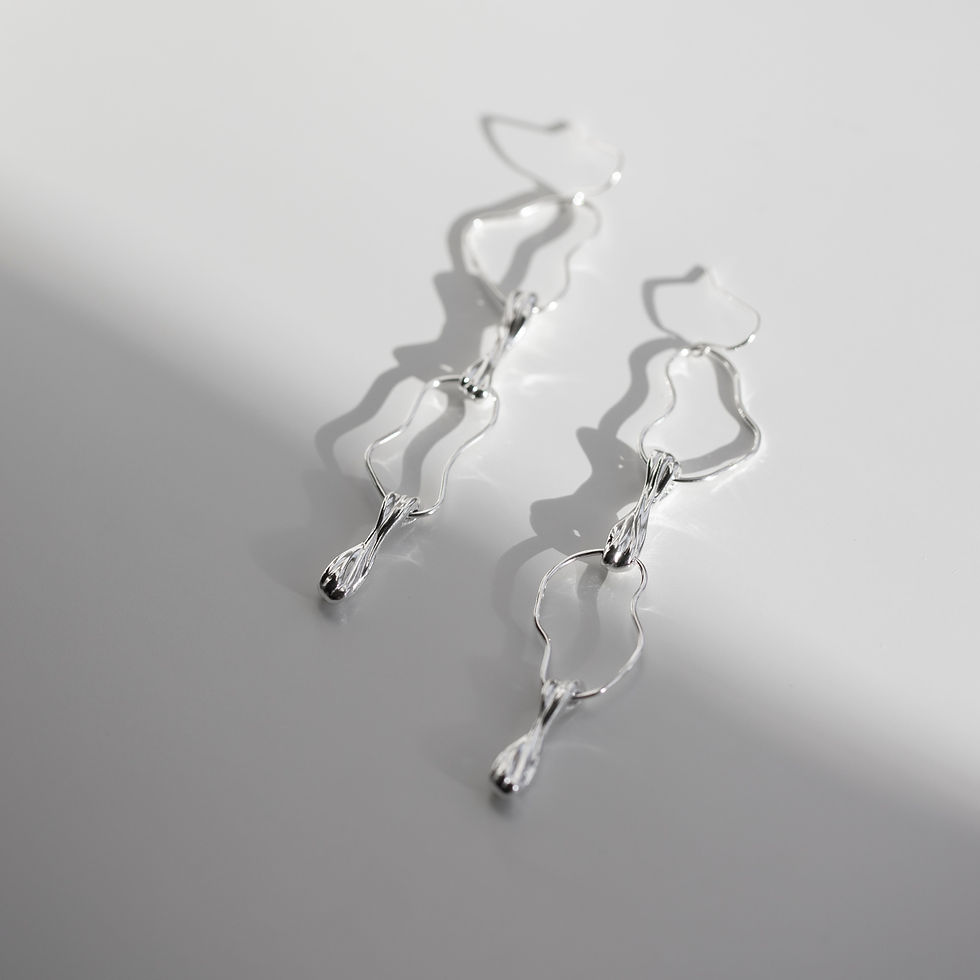 Thumbnail: Twists to Shapes Matching Earrings (OOAK)