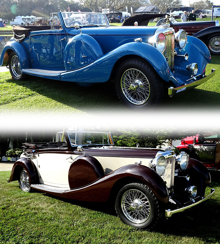 1936 Lagonda LG45. New Owner Tom Griffith brought her back to the original color of xxx blue to take first-in-class at the 2018 Amelia Island Concours