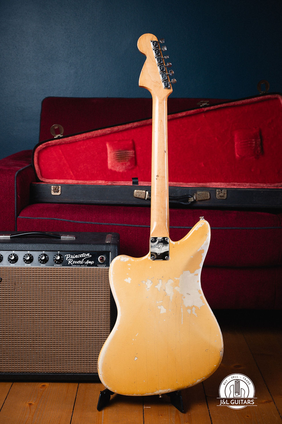 Thumbnail: 1969 FenderJaguar OlympicWhite w/ matching headstock