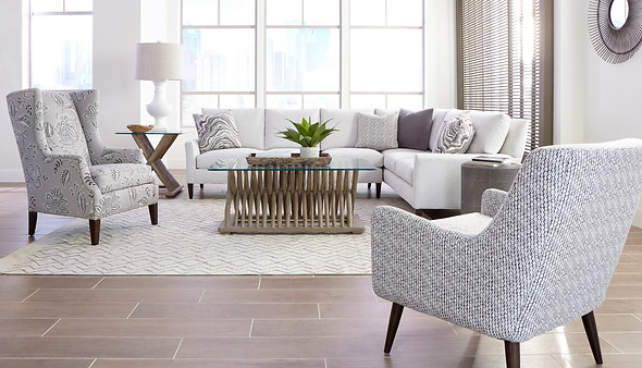 American Made sectional and accent chairs