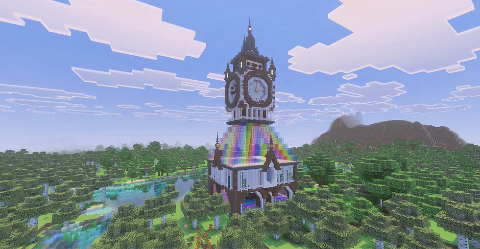 A minecraft clock tower