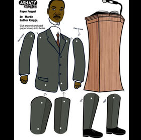 Dr. Martin Luther King Jr. Paper Puppet