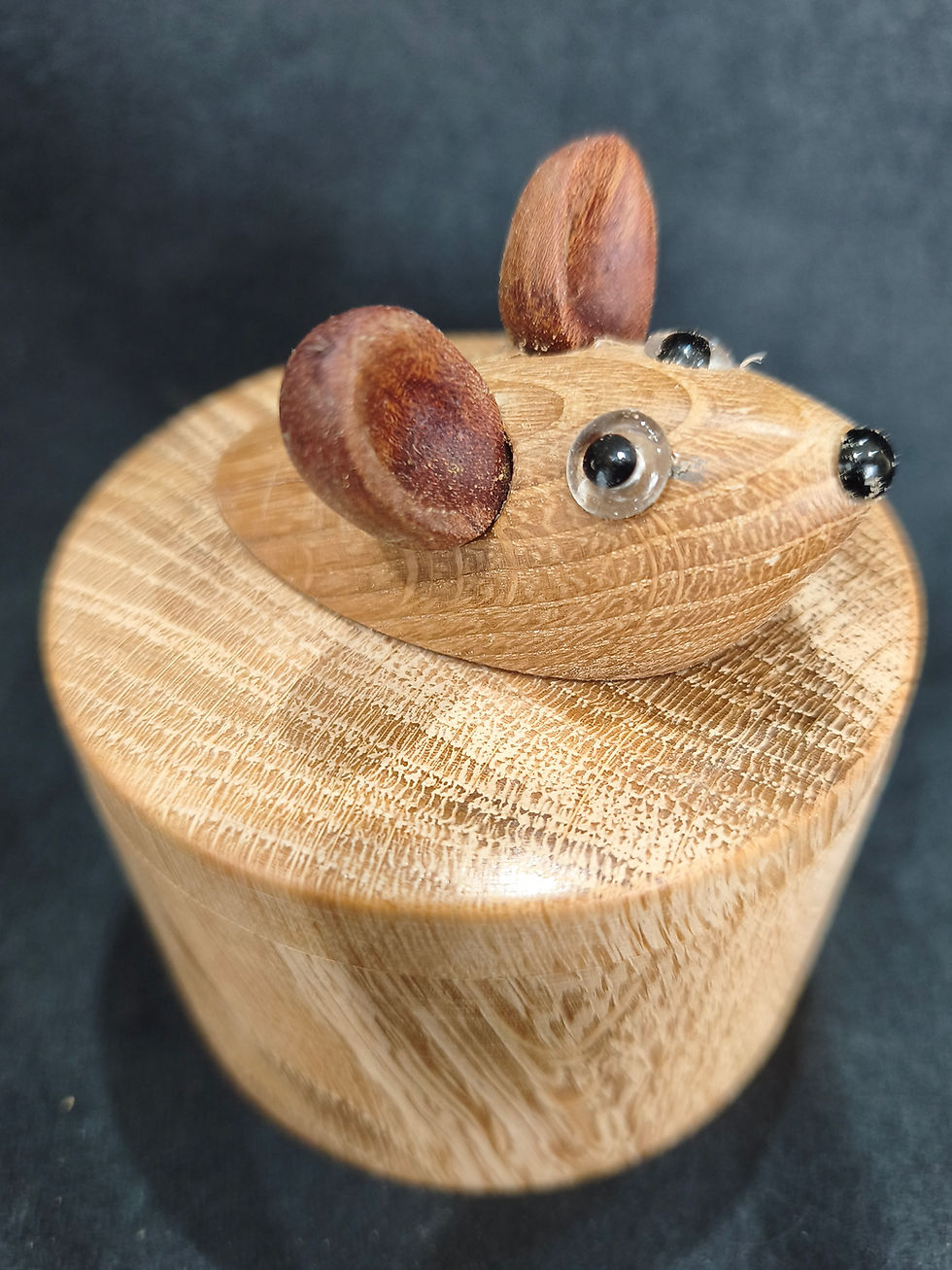 Miniature : BOITE SOURIS EN CHENE MASSIF
