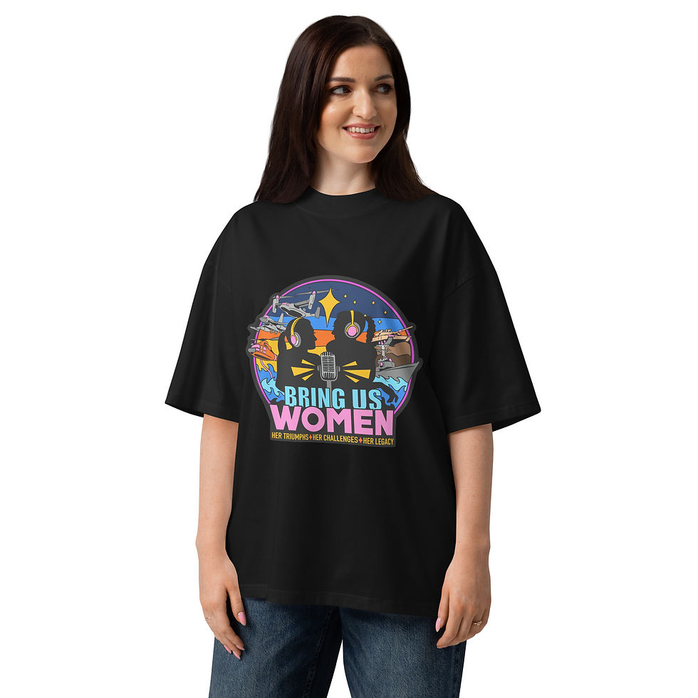 Thumbnail: Unisex organic oversized high neck t-shirt